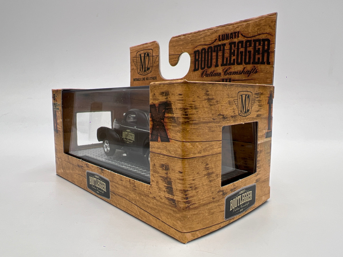 M2 Machines Lunati Bootlegger 1941 Willys Coupe Gasser Black S48