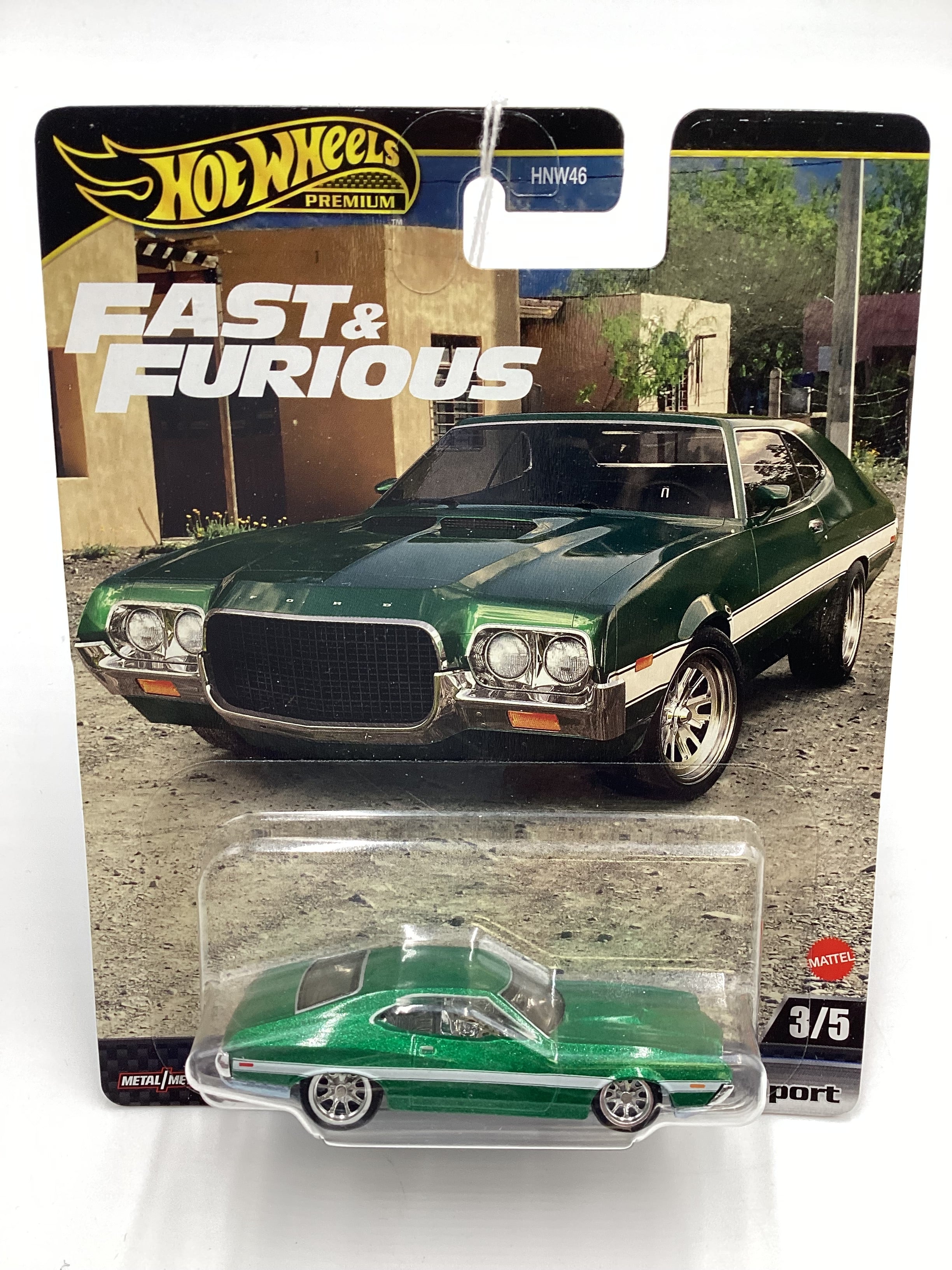 Hot Wheels Fast & Furious #3 1972 Ford Grand Torino Sport Green