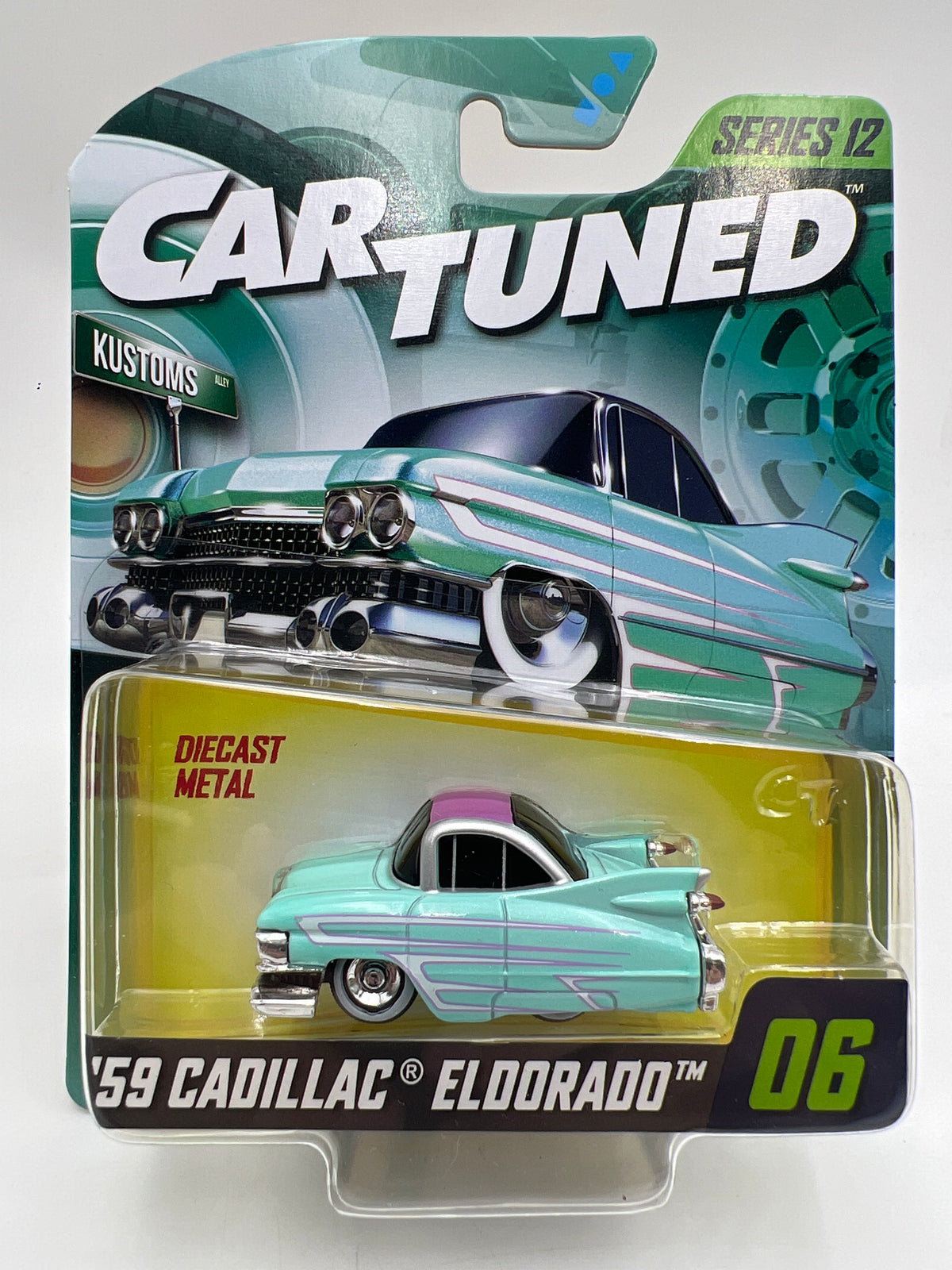 MGA Car Tuned Mainline Series 12 #6 59 Cadillac Eldorado Light Blue