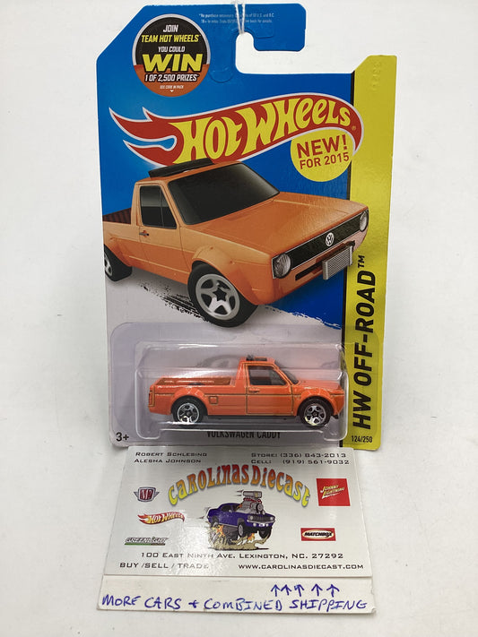 2015 Hot Wheels Off Road #124 Volkswagen Caddy Orange 95E