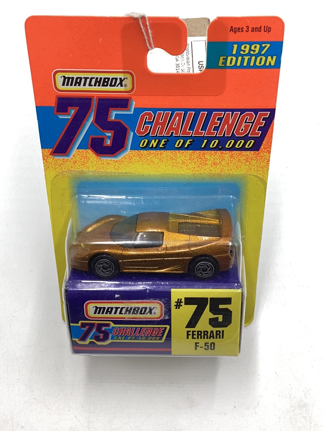 Matchbox 75 Challenge #75 Ferrari F-50 163G