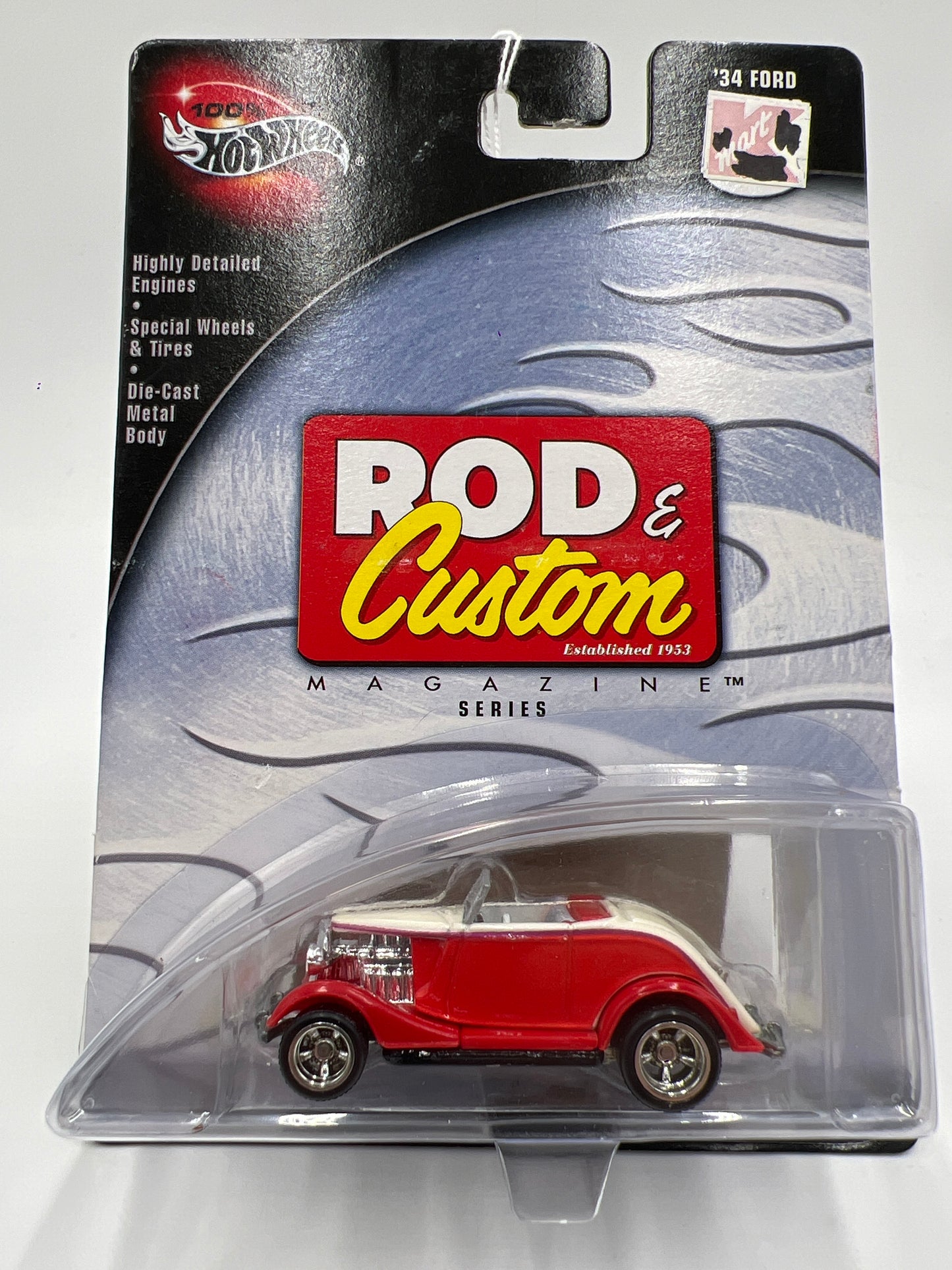 Hot Wheels Premium 100% Rod & Custom #3 34 Ford Red/White SR