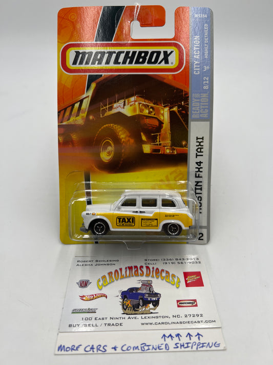 Matchbox City Action Austin FX4 Taxi White #52 67D