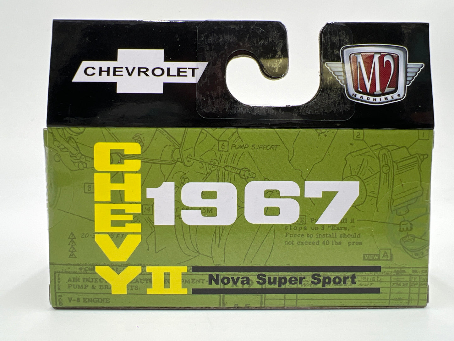 M2 Machines Detroit Muscle 1967 Chevrolet Nova SS Green R85