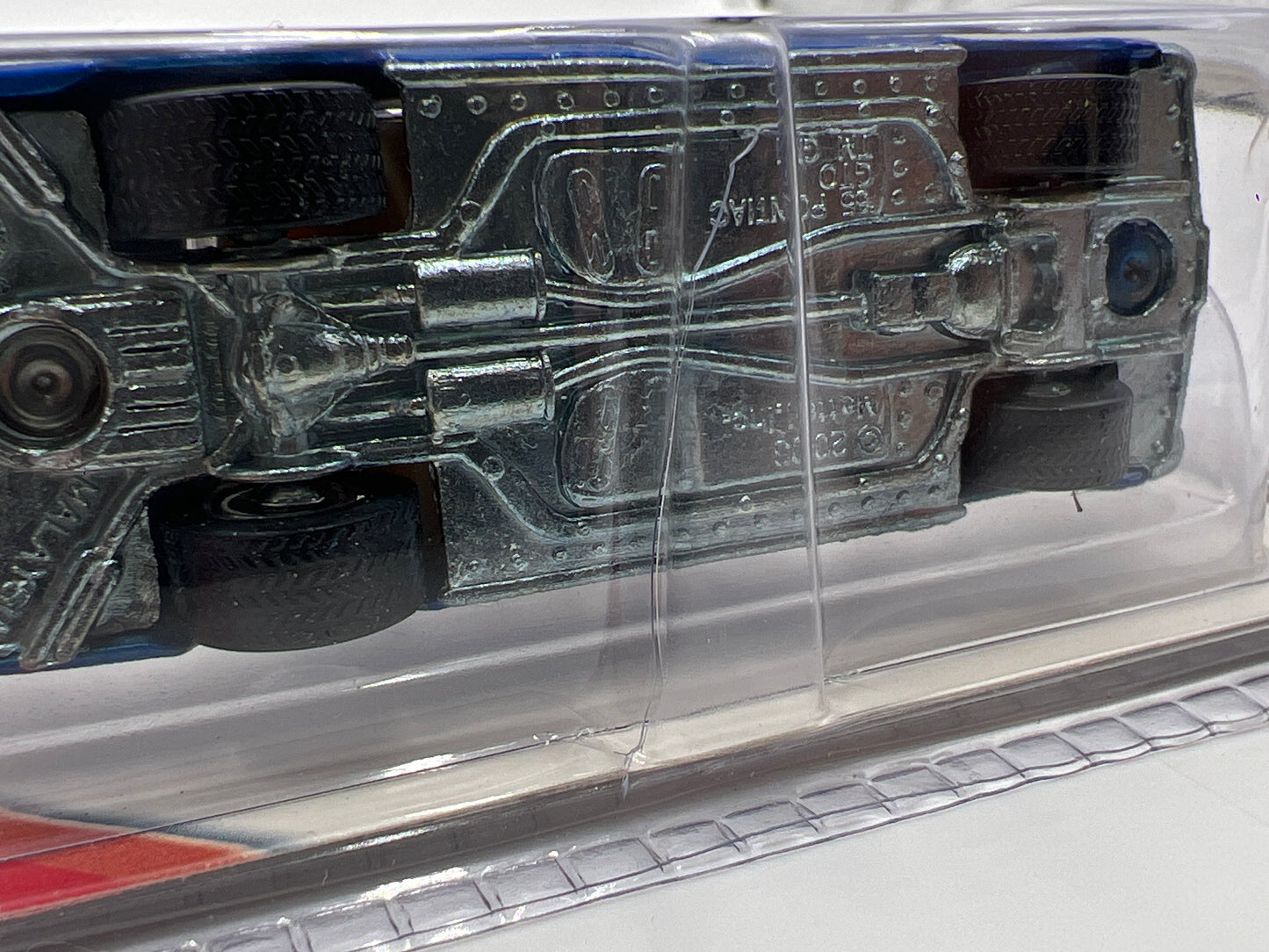 Hot Wheels 2006 Holiday Rods #2 65 Pontiac GTO Blue Cracked Blister 271i