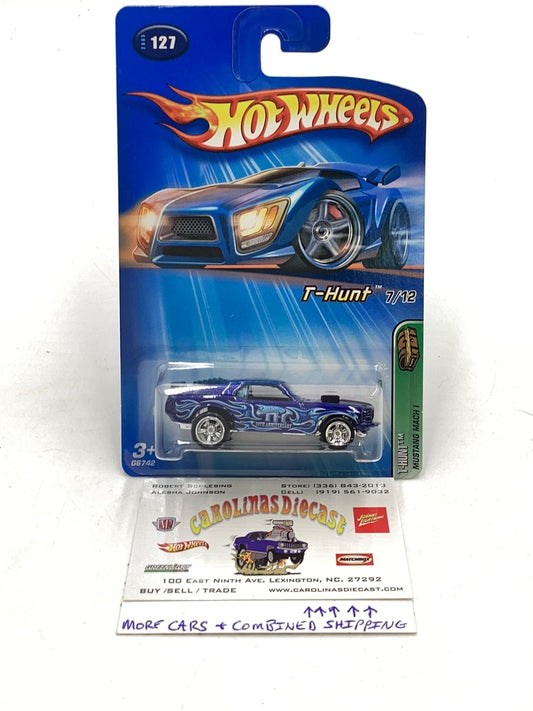 2005 Hot Wheels #127 7/12 Treasure Hunt Mustang Mach 1 W/protector