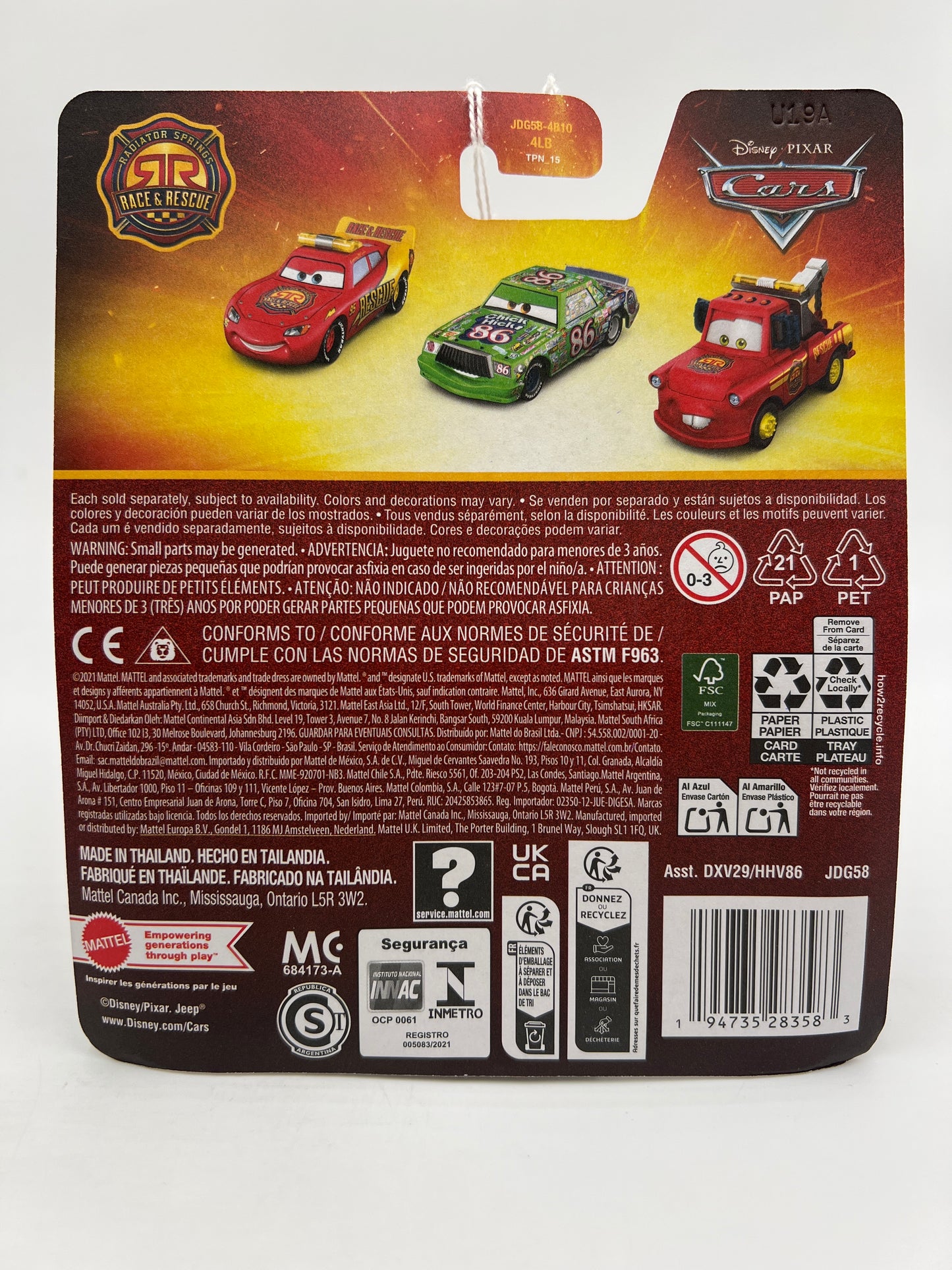 2025 Disney Pixar Cars Radiator Springs Race & Rescue Sarge 138C
