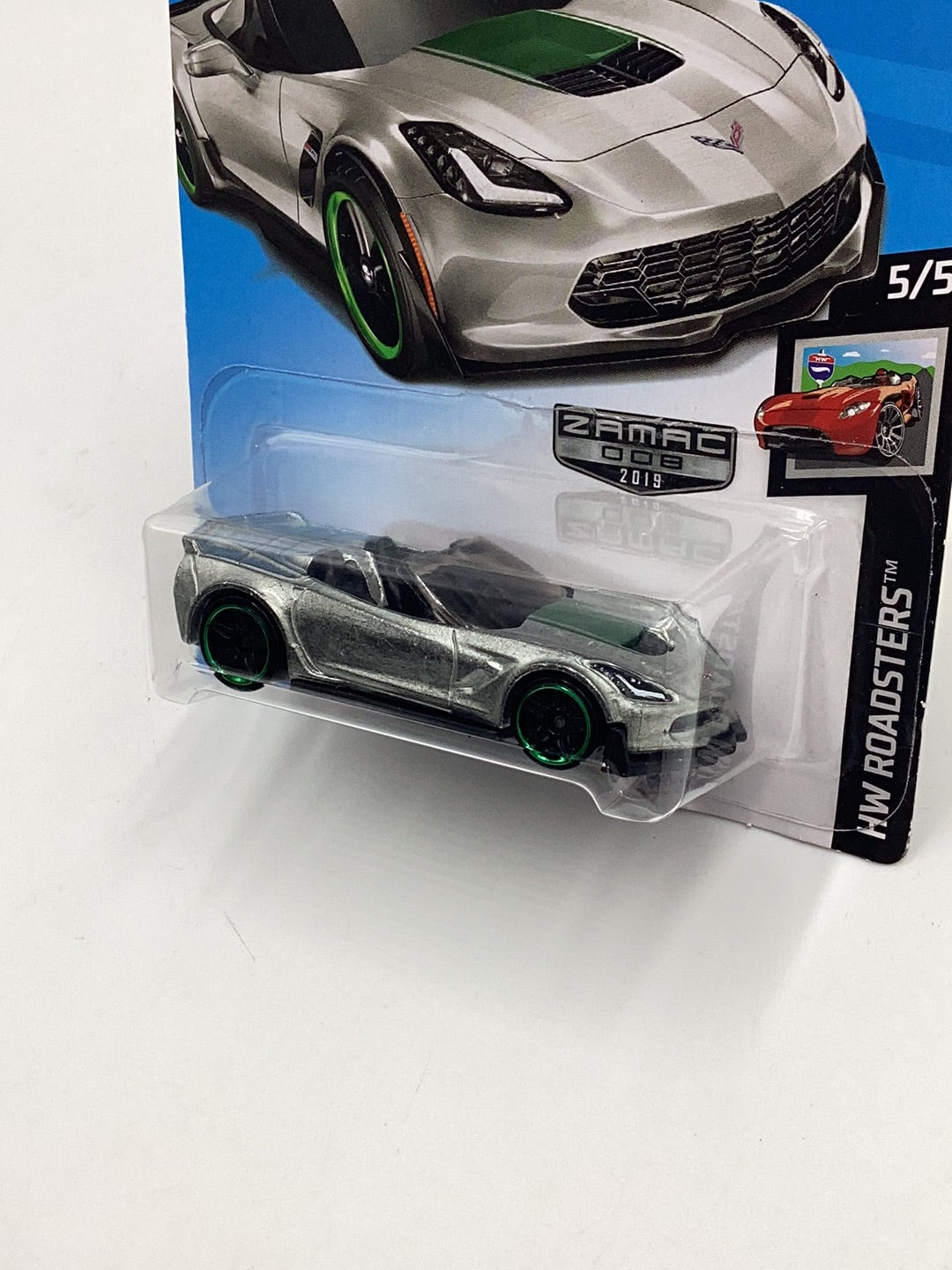 2019 Hot Wheels Corvette C7 Z06 Convertible Walmart Exclusive Zamac #8 146G