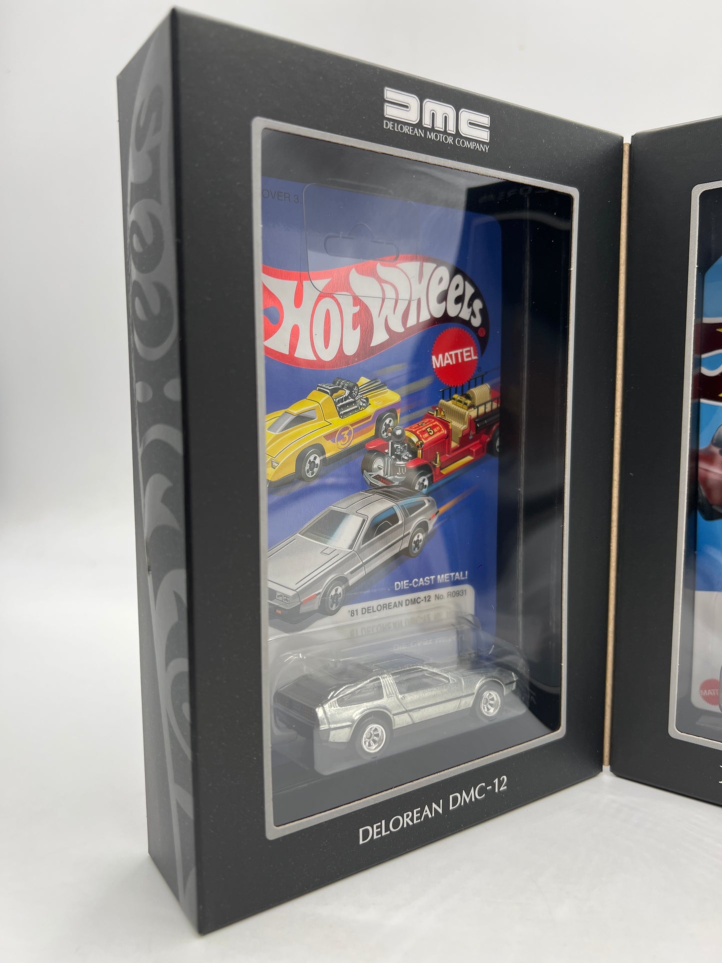 2023 Hot Wheels RLC Delorean DMC-12 Silver & Alpha5 Red Set
