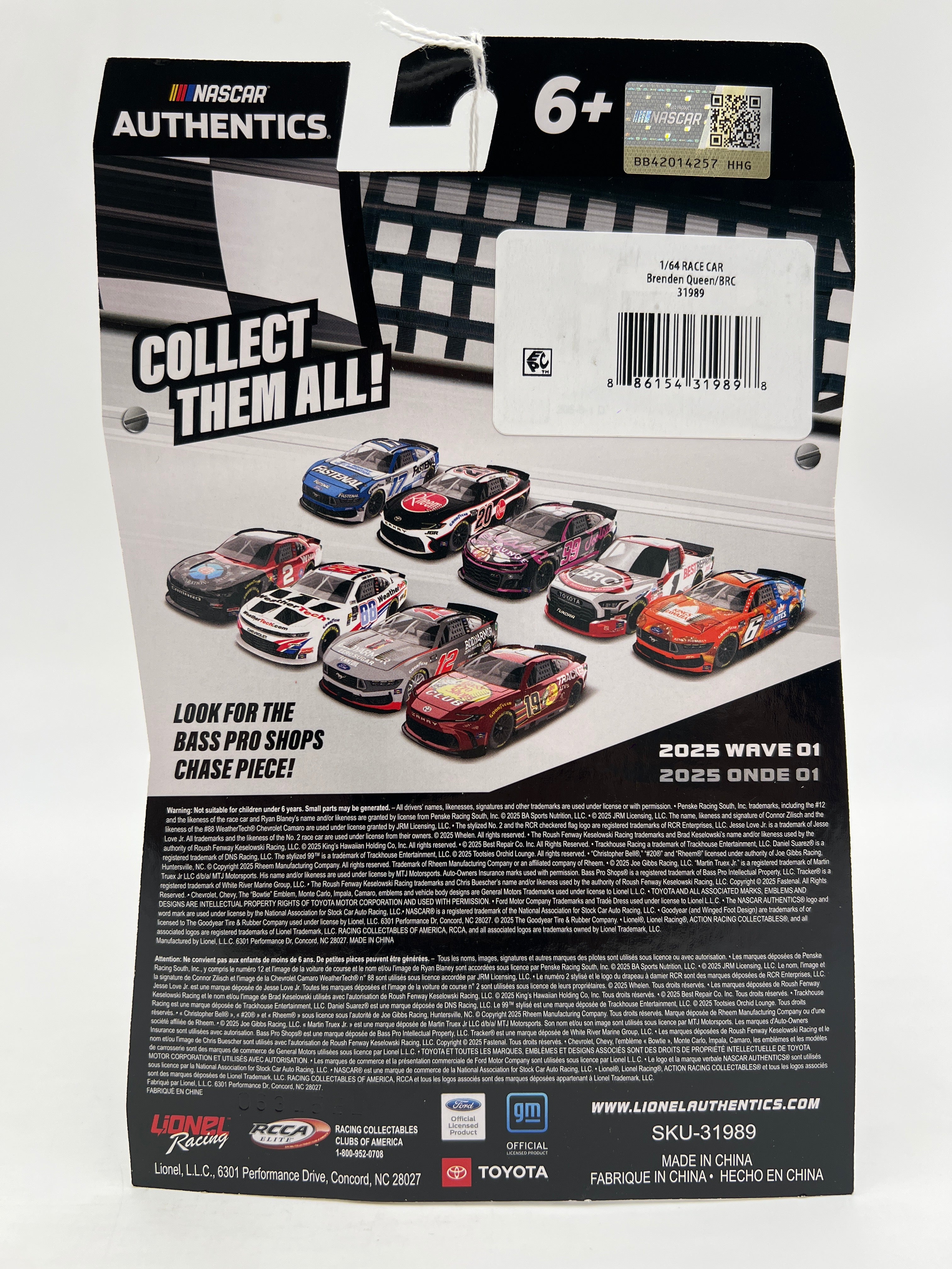 2025 Nascar Authentics Wave 1 Brenden Queen #1 SR – carolinasdiecast
