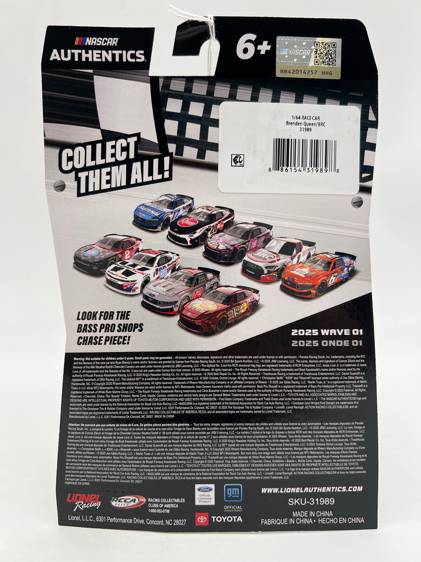 2025 Nascar Authentics Wave 1 Brenden Queen #1 SR