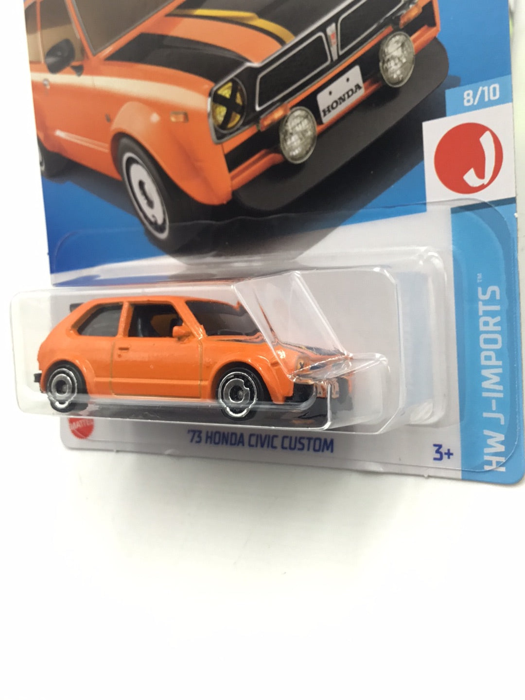 2023 hot wheels L case #117 73 Honda Civic Custom orange 75A