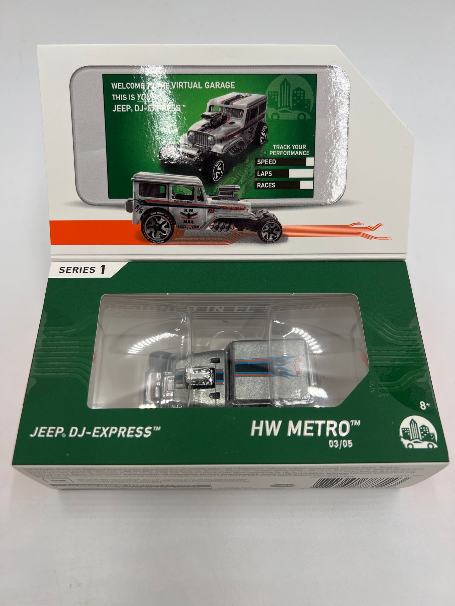 Hot Wheels iD Metro Series 1 #3 Jeep DJ-Express Silver Sealed