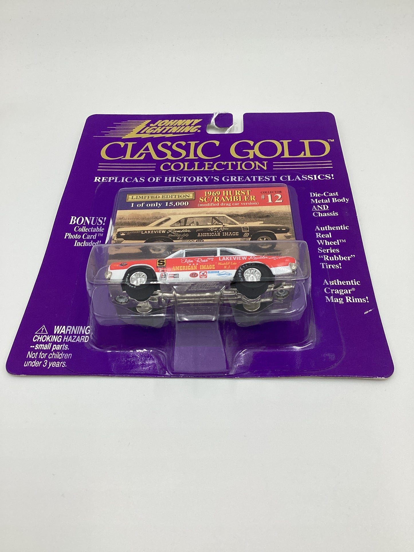 JOHNNY LIGHTNING CLASSIC GOLD Collection #12 1969 Hurst SC/Rambler Modified Drag Car Version 228F