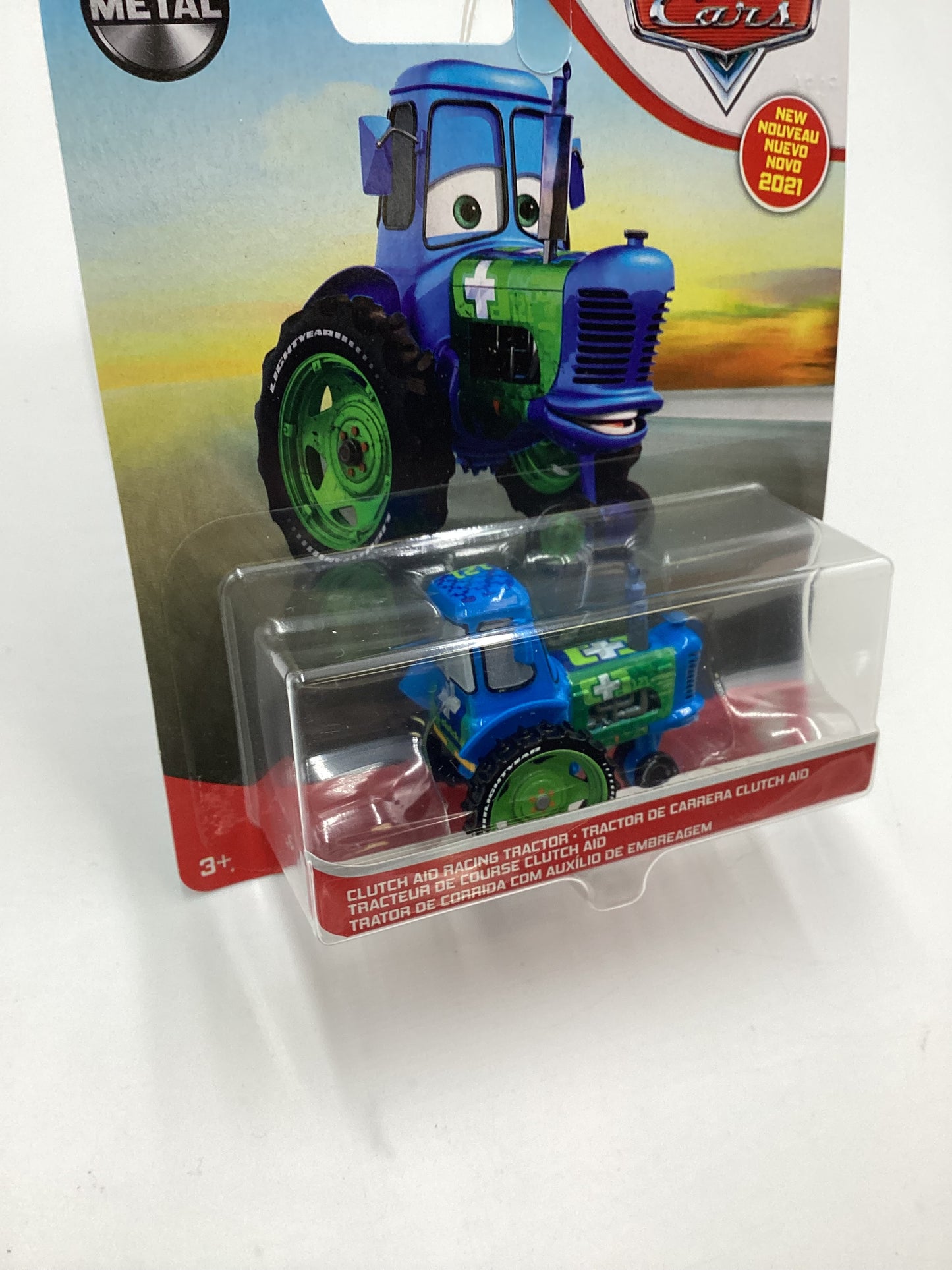 Disney Pixar Cars Cluth Aid Racing Tractor Blue/Green