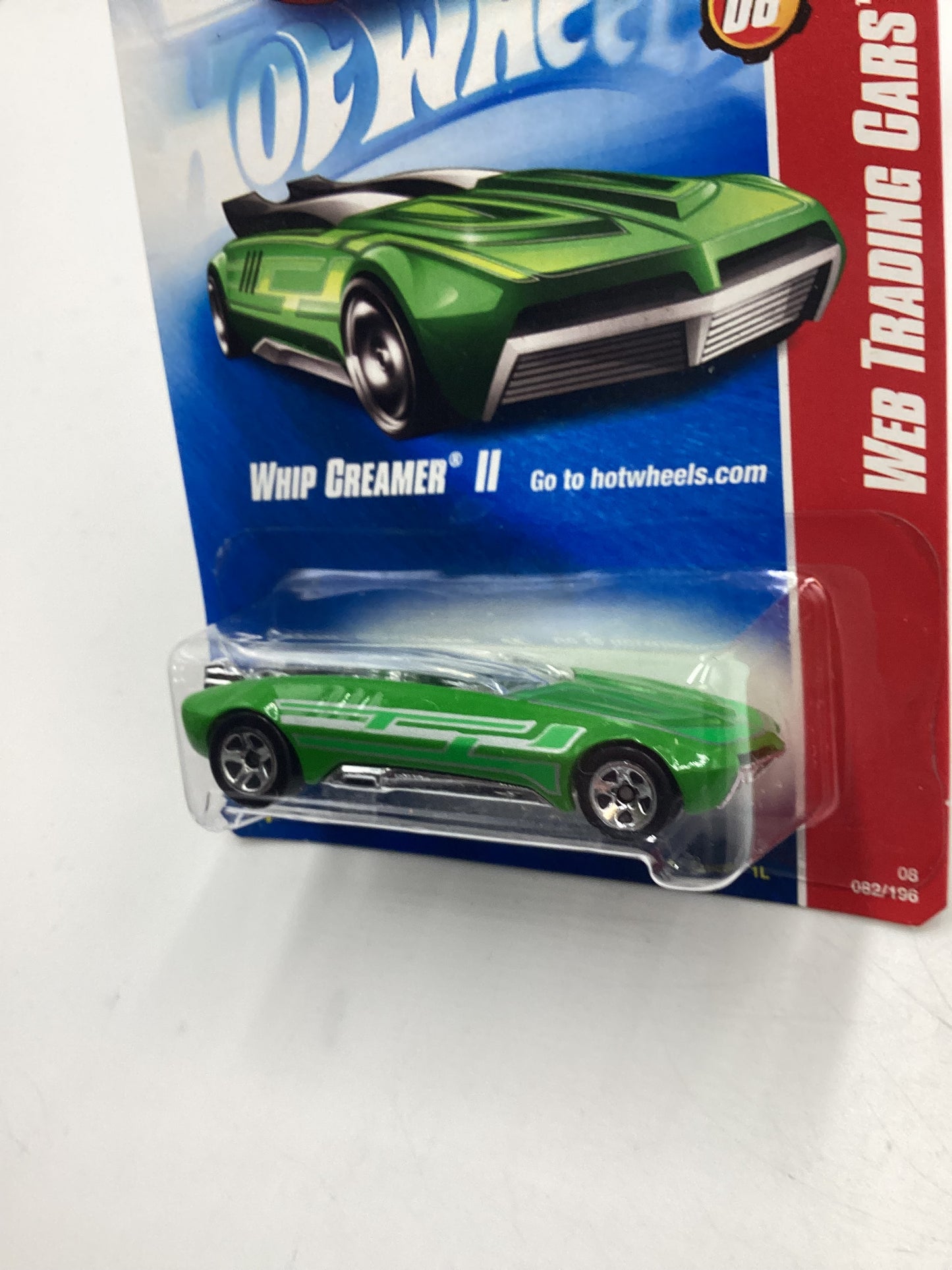 2008 Hot Wheels Web Trading Cars #82 Whip Creamer II Green AA3