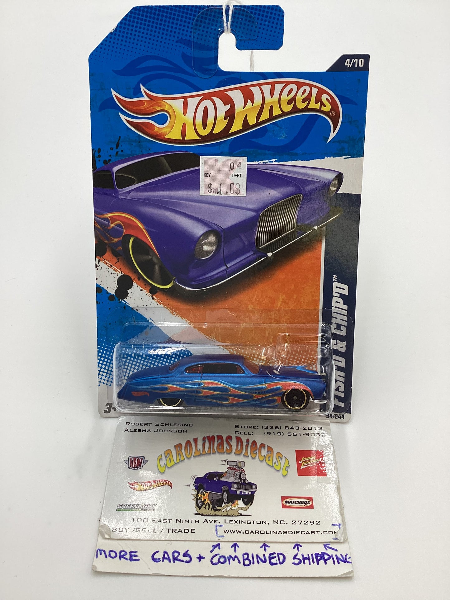 2011 Hot Wheels #94 Fish’d & Chip’d Blue 113A