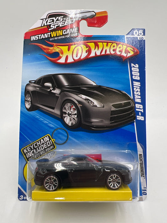 2010 Hot Wheels Keys To Speed Key Chain #93 2009 Nissan GT-R Black W/Protector