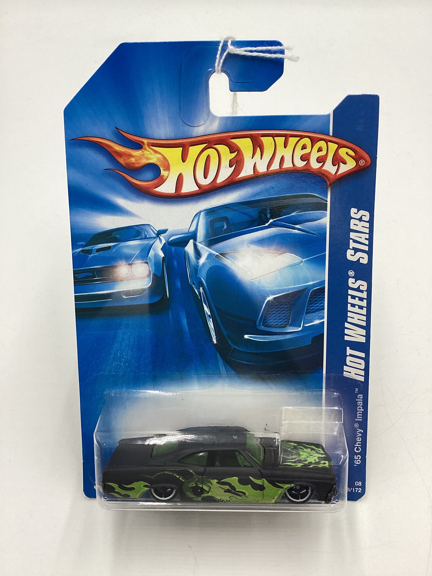 2008 Hot Wheels All Stars #58 65 Chevy Impala Matte Black