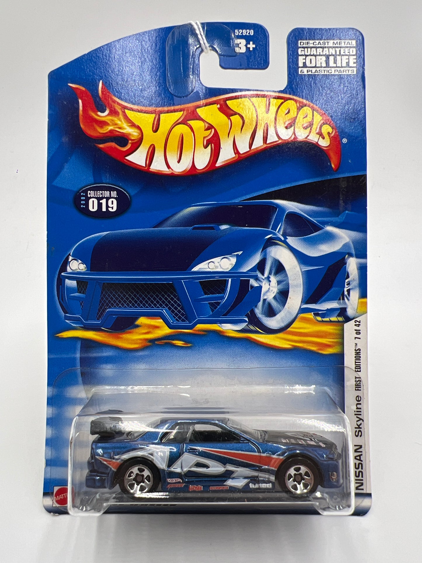 2002 Hot Wheels First Editions #19 Nissan Skyline Blue W/5 Spoke Wheels SR