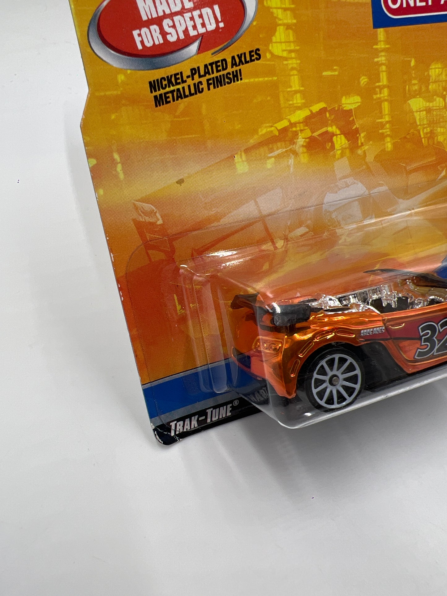 Hot Wheels Target Exclusive Race Aces Trak-Tune Orange Chrome 159D