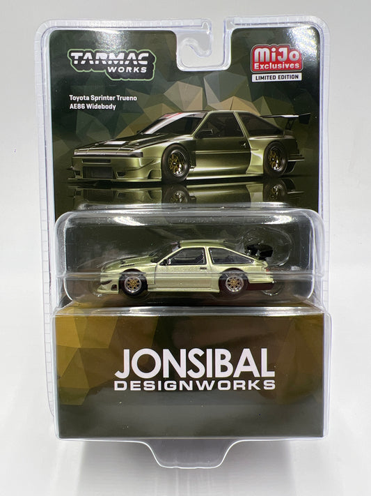 Tarmac Works Mijo Exclusives Toyota Sprinter Trueno AE86 Widebody Jonsibal Green