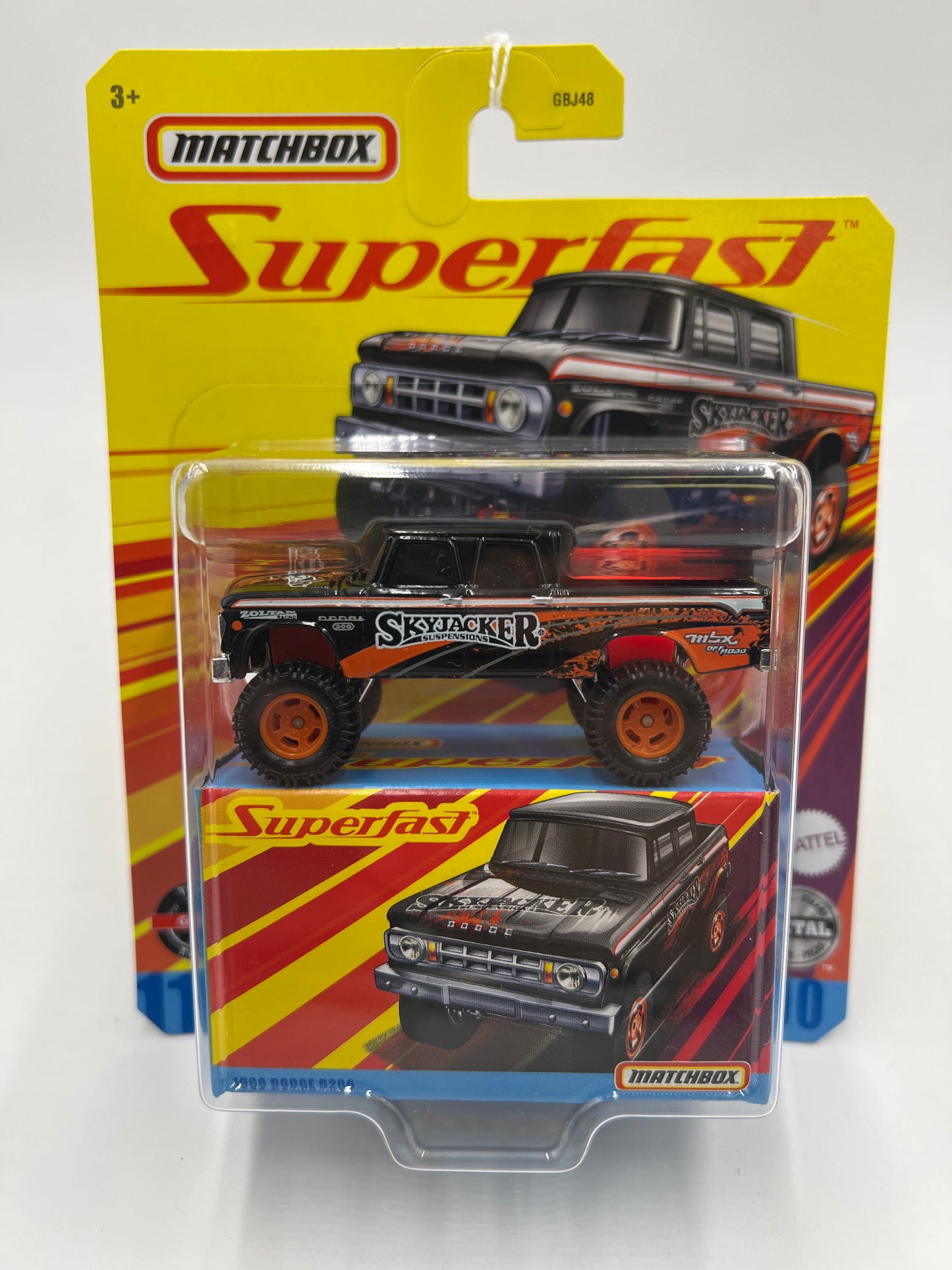 Matchbox Superfast #11 1968 Dodge D200 Black 169B