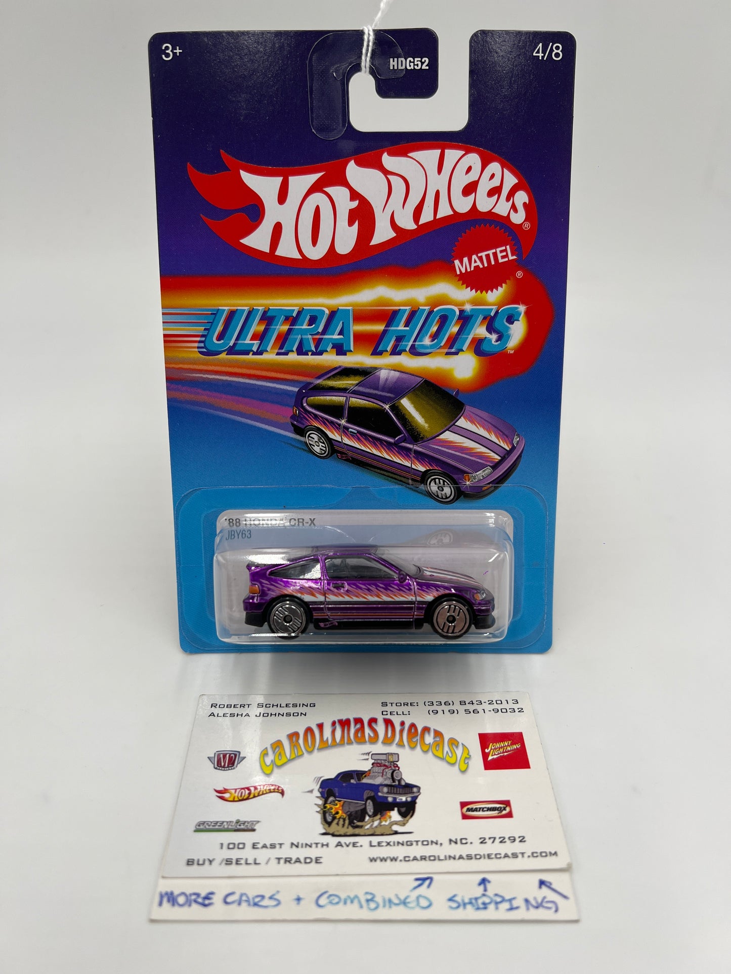 2025 Hot Wheels Target Ultra Hots #4 89 Honda CR-X Purple 154D
