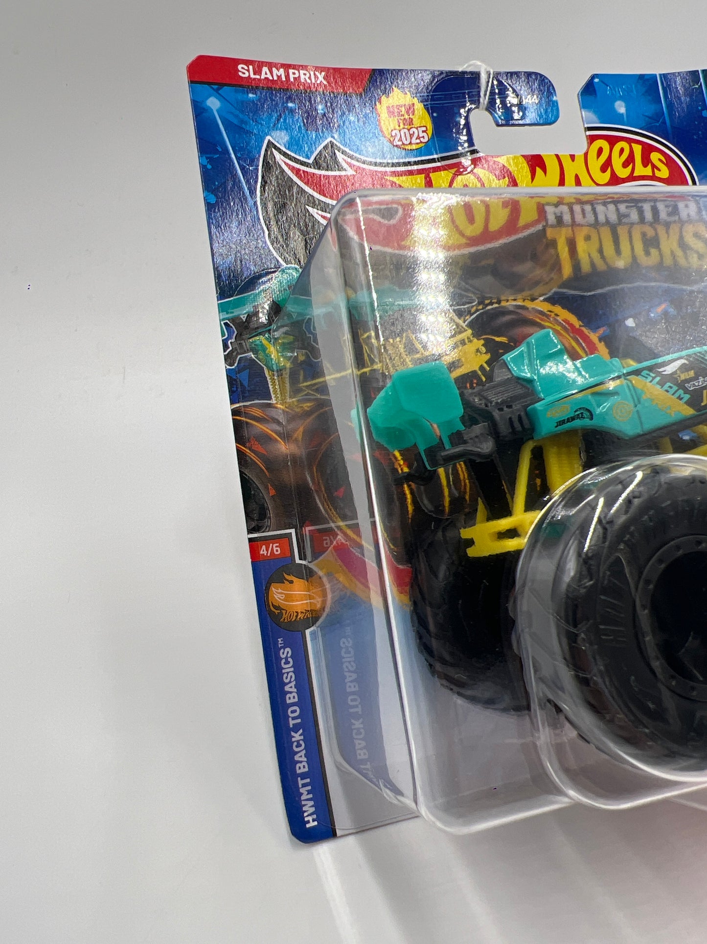 2025 Hot Wheels Monster Trucks HWMT Back To Basics #4 Slam Prix 129C