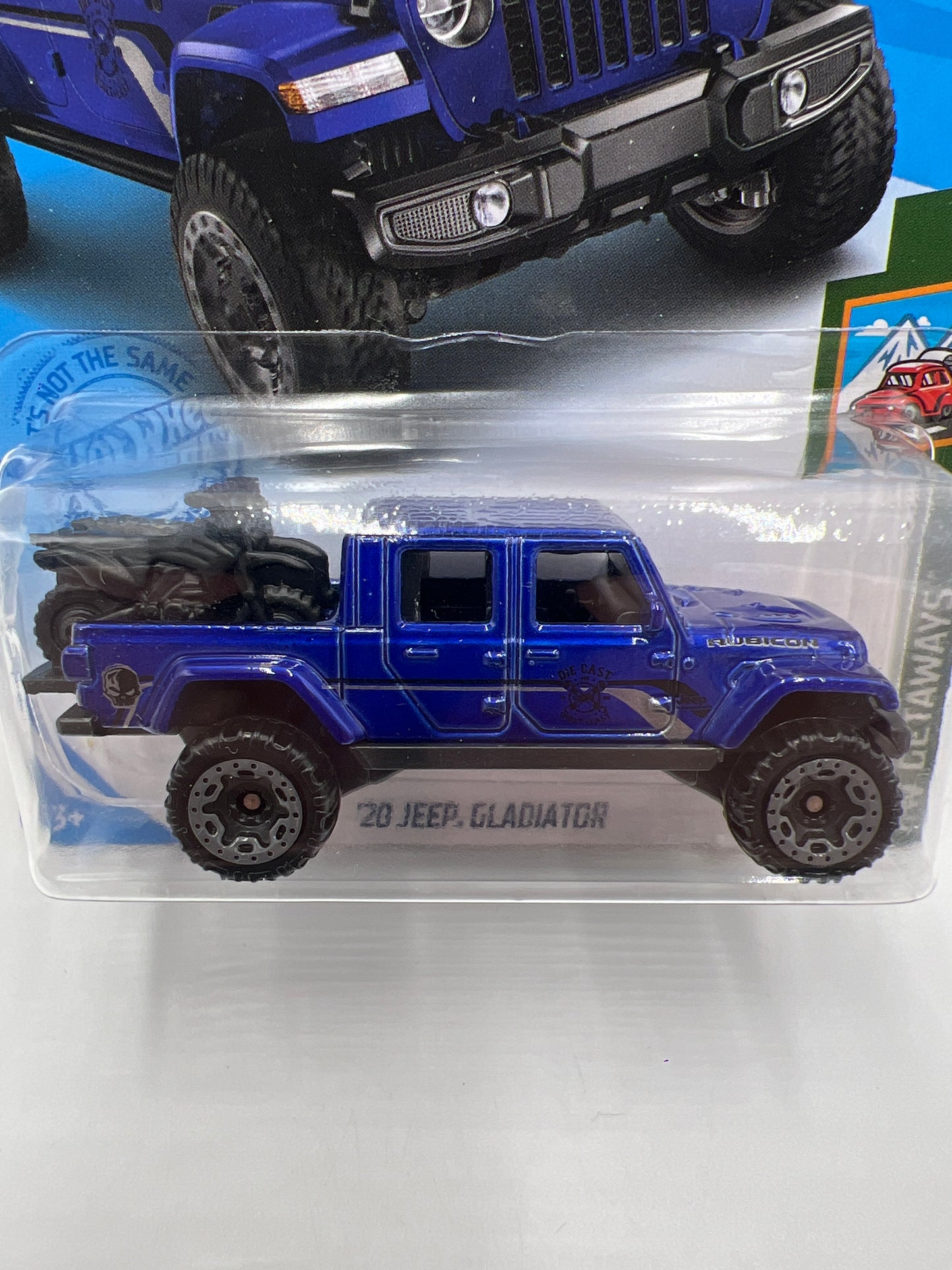 2021 Hot Wheels Getaways #117 20 Jeep Gladiator Blue 41F