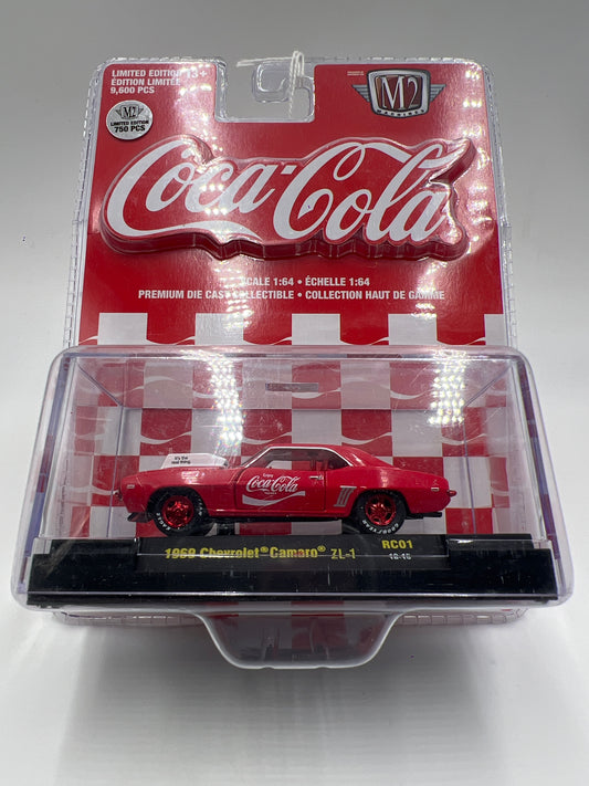 M2 Machines Coca Cola CHASE 1969 Chevrolet Camaro ZL-1 Red RC01