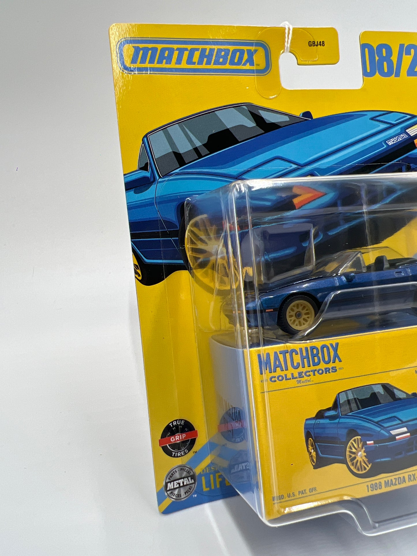 2025 Matchbox Collectors #8 1988 Mazda RX-7 Convertible Blue 171B