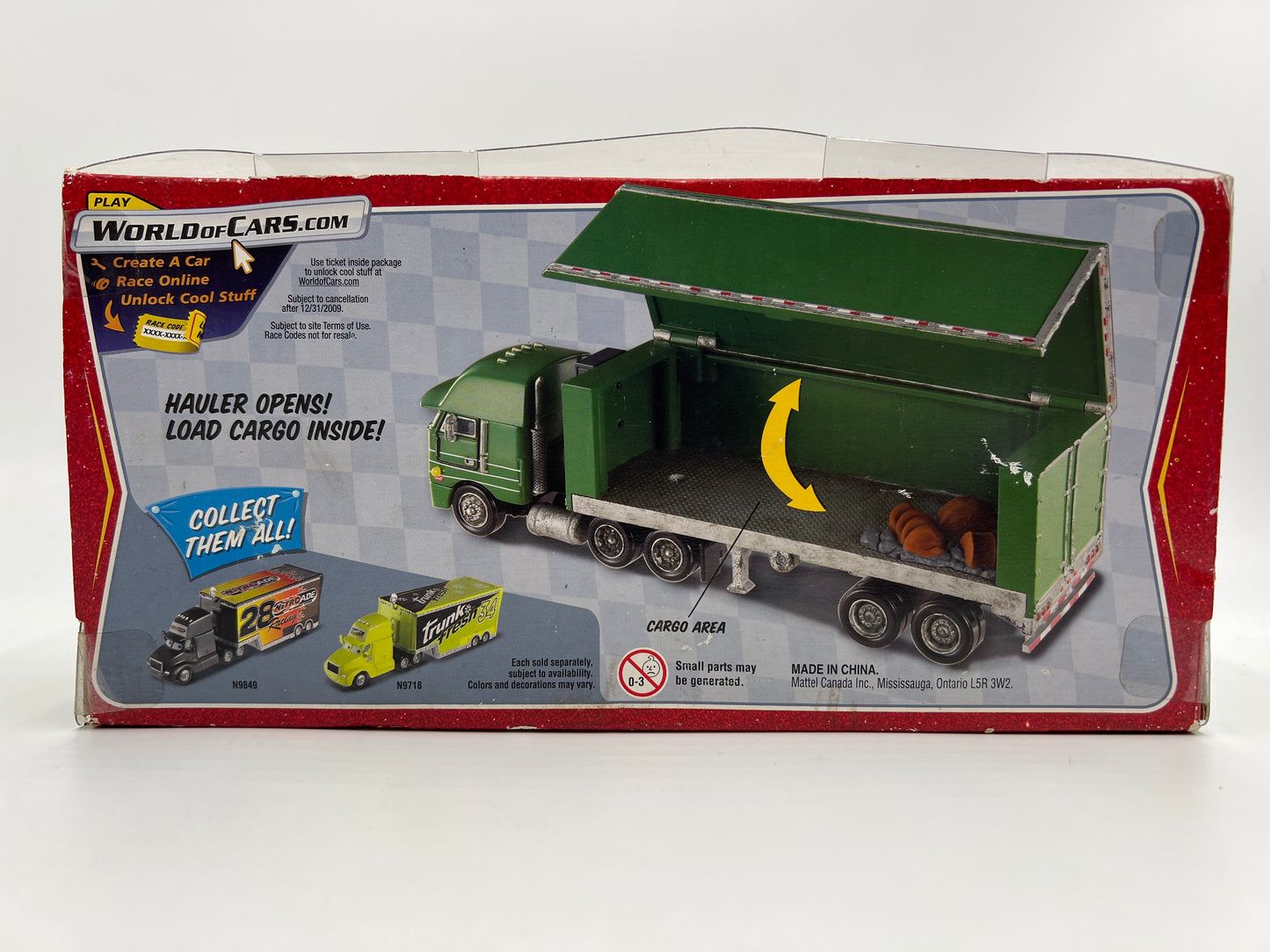Disney Pixar The World Of Cars Hauler #7 Gil Green