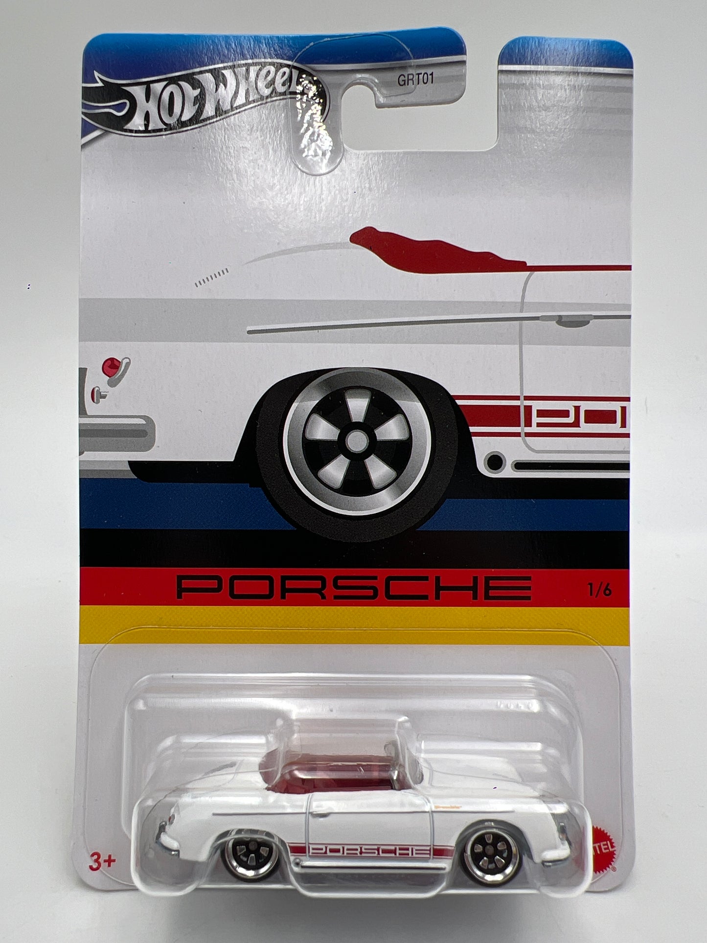 Hot Wheels Porsche Series #1 Porsche 356 Speedster White 164E