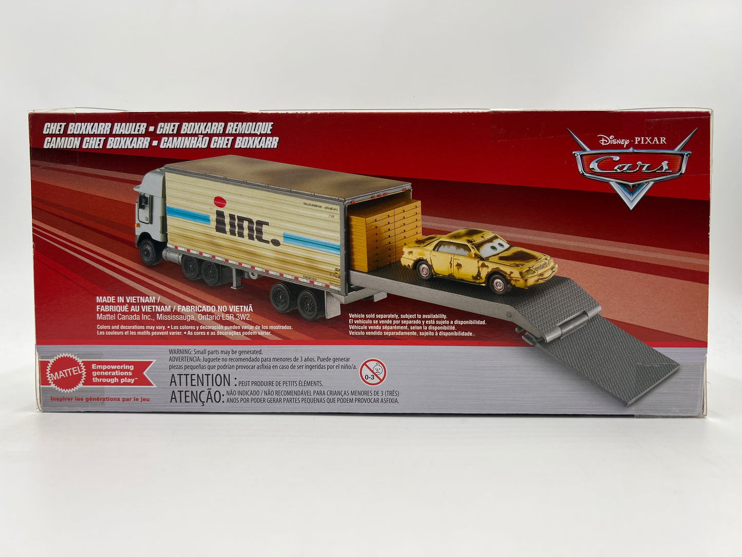 2025 Disney Pixar Cars 1:55 Scale Chet Boxkarr Hauler HTF