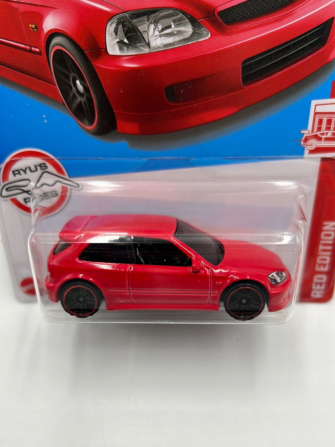 Hot Wheels 2022 Red Edition #125 ‘99 Honda Civic Type R (EK9)