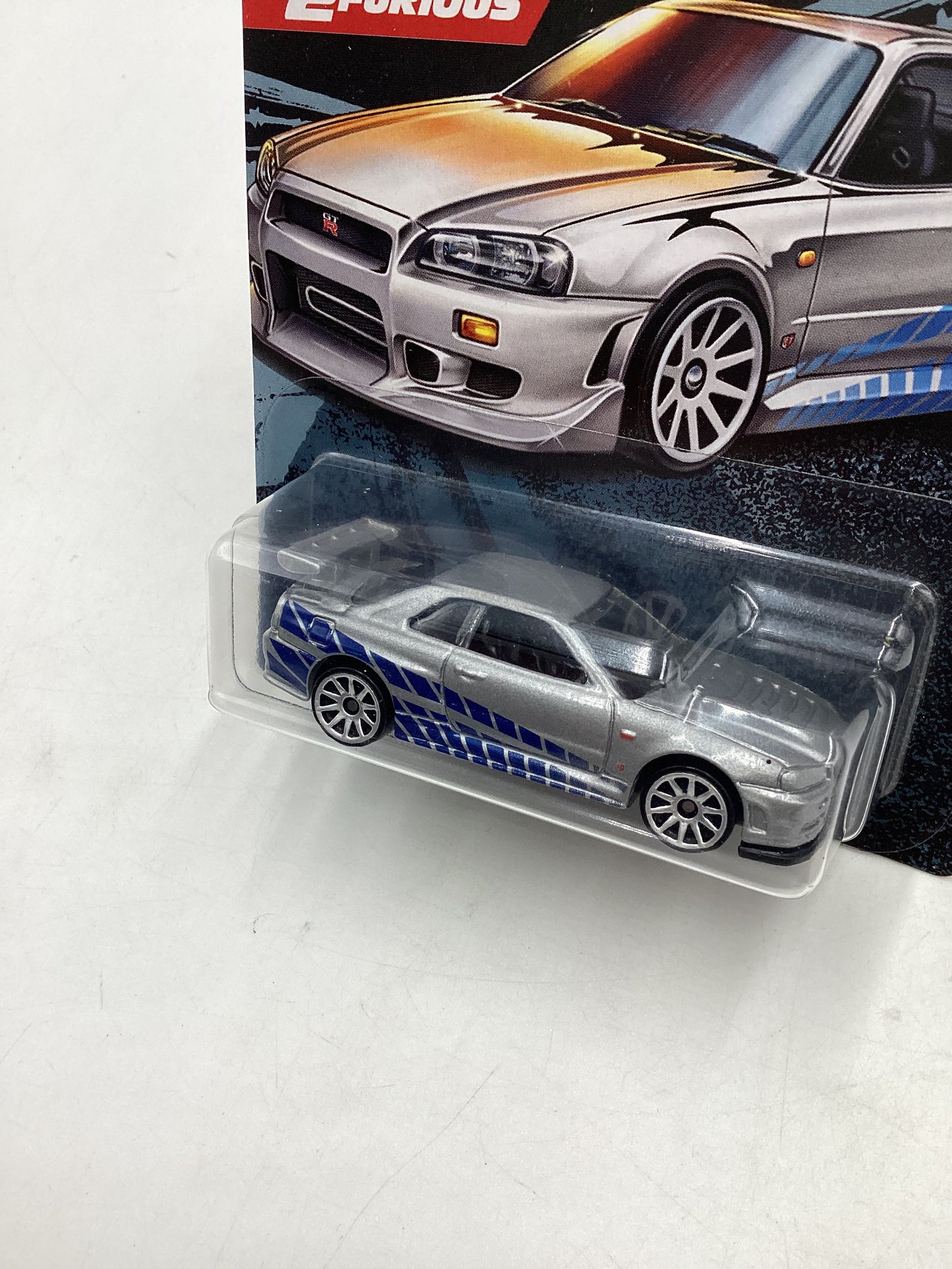 Hot wheels 2020 Fast and Furious 2 fast 2 furious Nissan skyline GT-R BNR34 with protector 73A