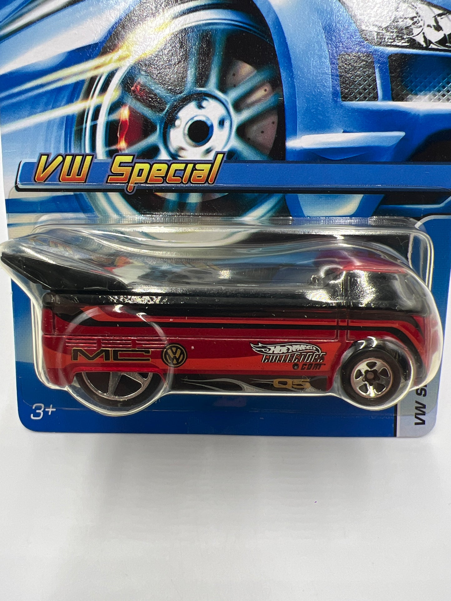 2005 Hot Wheels Mattel Creations VW Special #186 Customized VW Drag Truck Red 159A