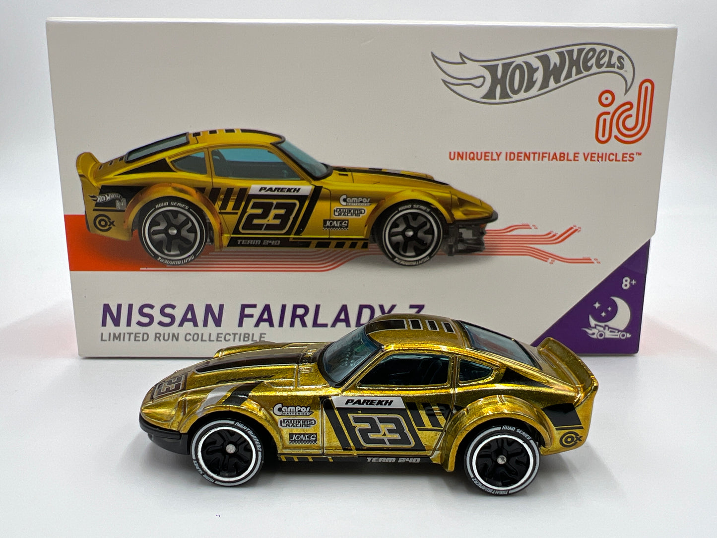 Hot Wheels iD Nightburnerz Series 2 #2 Nissan Fairlady Z Gold Opened