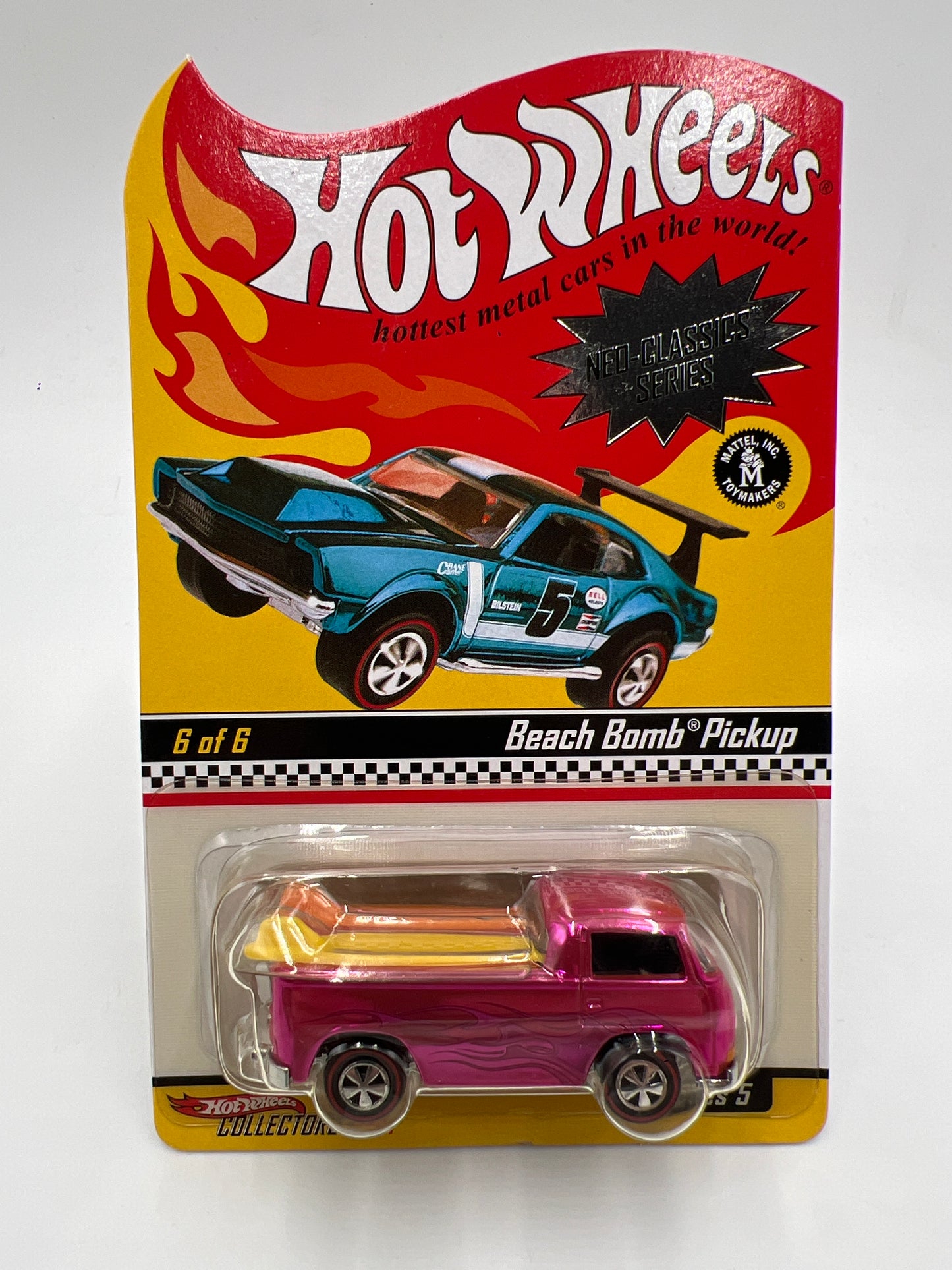 Hot Wheels RLC Neo-Classics Series 5 #6 10347/11000 Beach Bomb Pickup Pink W/Protector