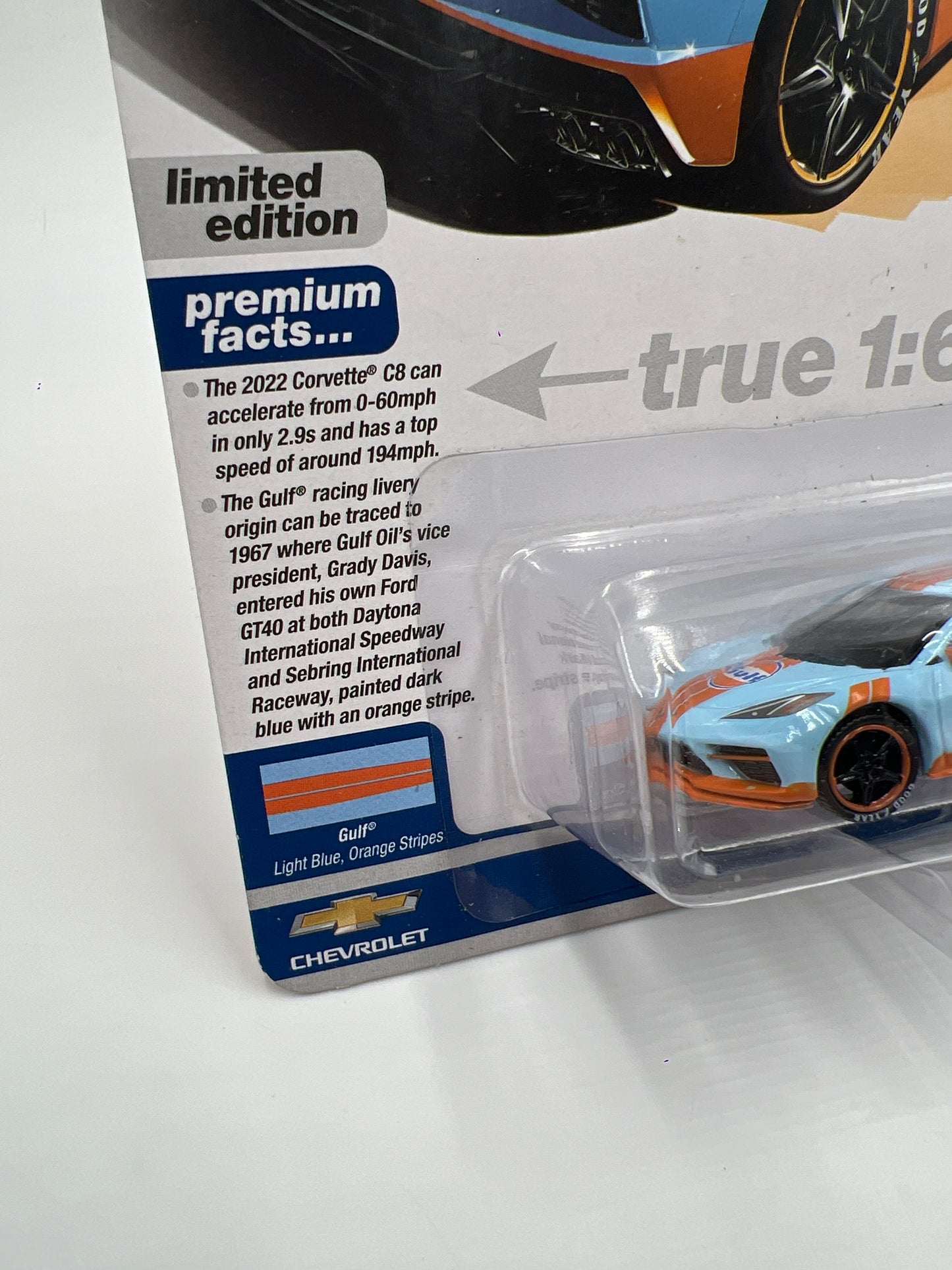 Auto World Sports Cars #5 Release 3 Version B 2022 Chevy Corvette Gulf 185A