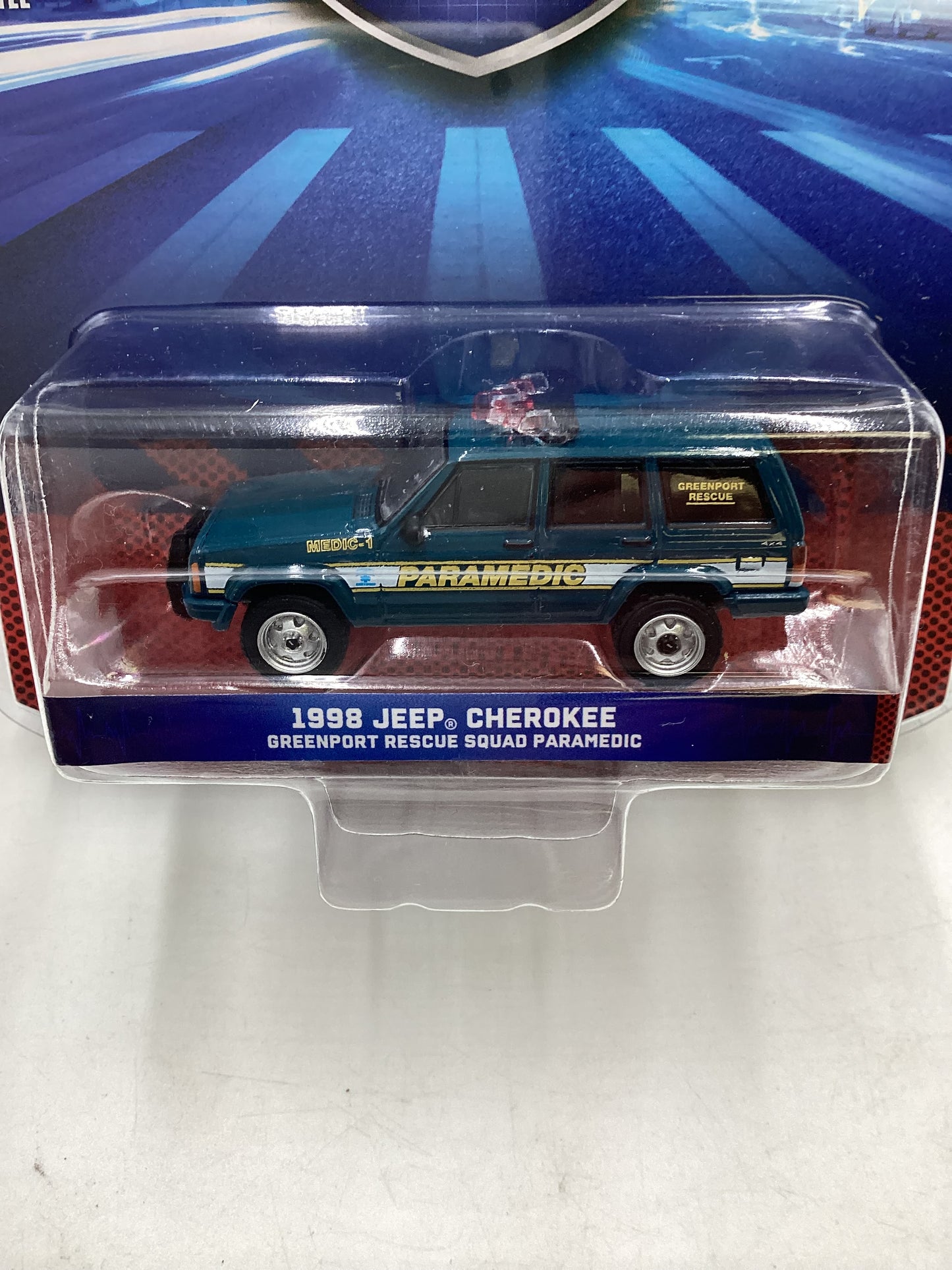 Greenlight First Responders Series 1 1998 Jeep Cherokee Greenport Rescue Squad Paramedic 176F