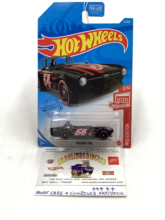 2021 Hot wheels #9 Triumph TR6 Red Edition 153E