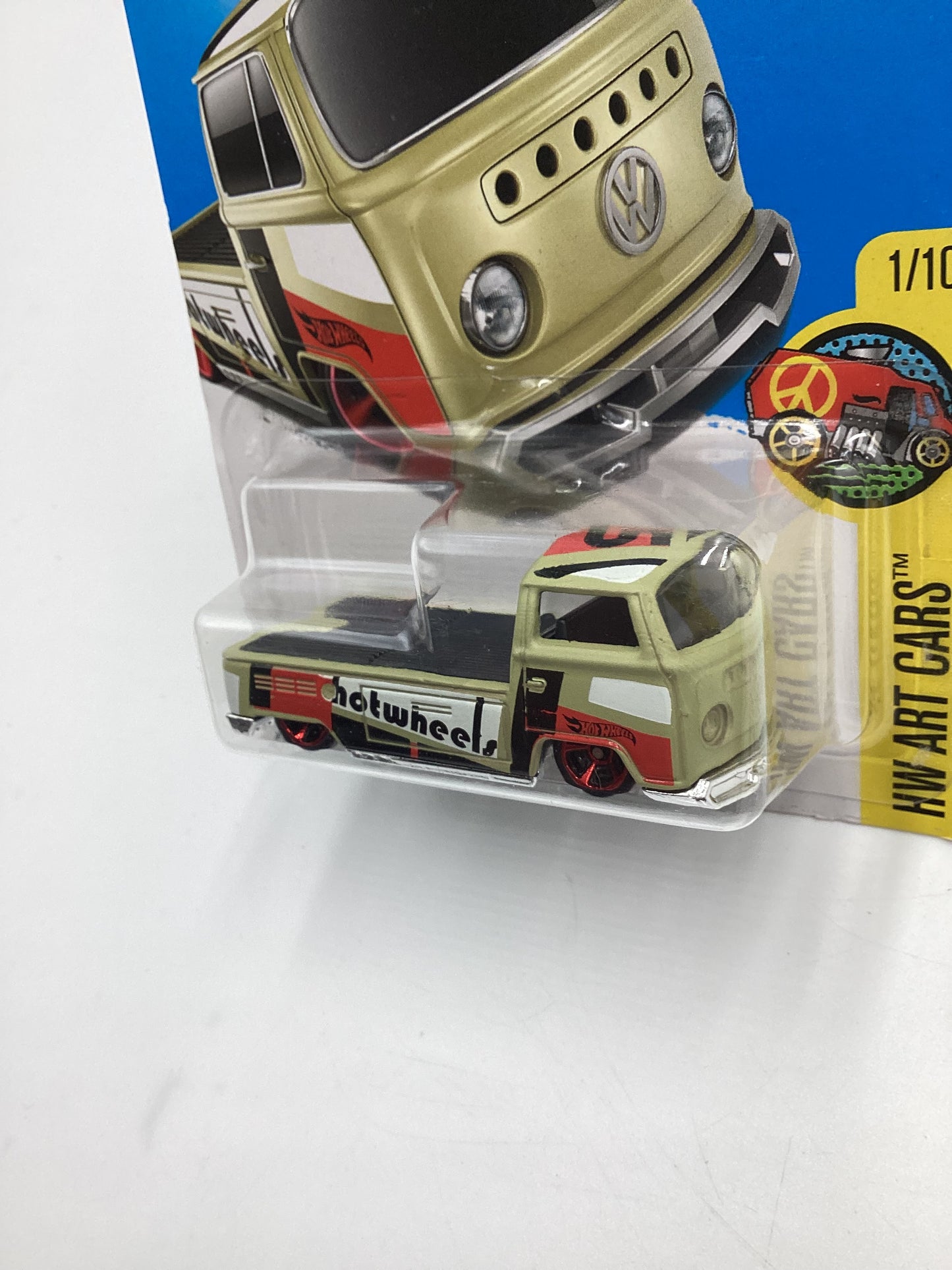 2017 Hot Wheels #201 Volkswagen T2 Pickup Tan 96D