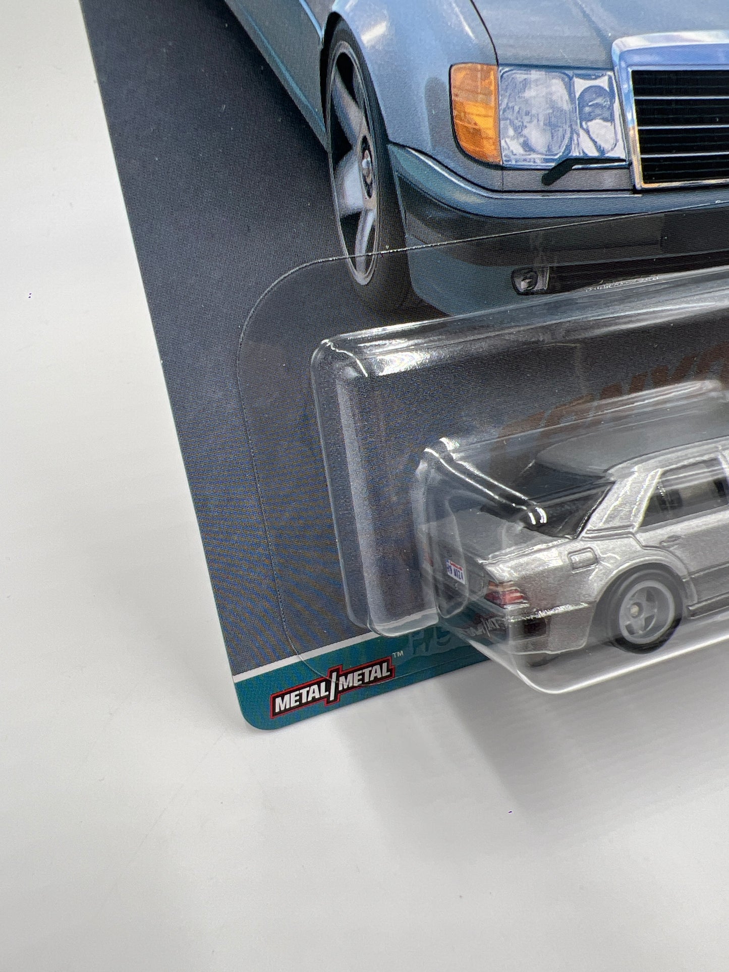 Hot Wheels Premium Canyon Warriors #5 Mercedes-Benz 500 E Silver 255A