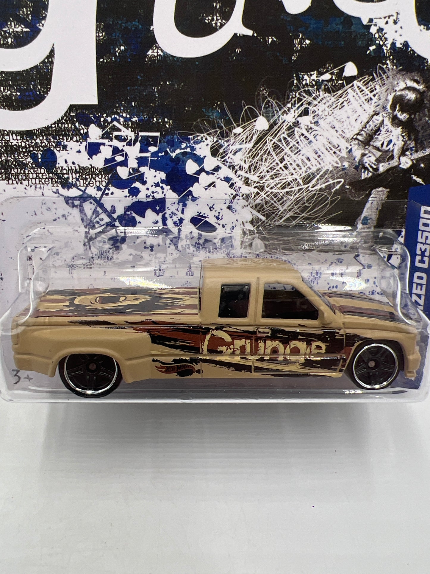 Hot Wheels Jukebox Grunge #28 Customized C3500 Tan W/Protector