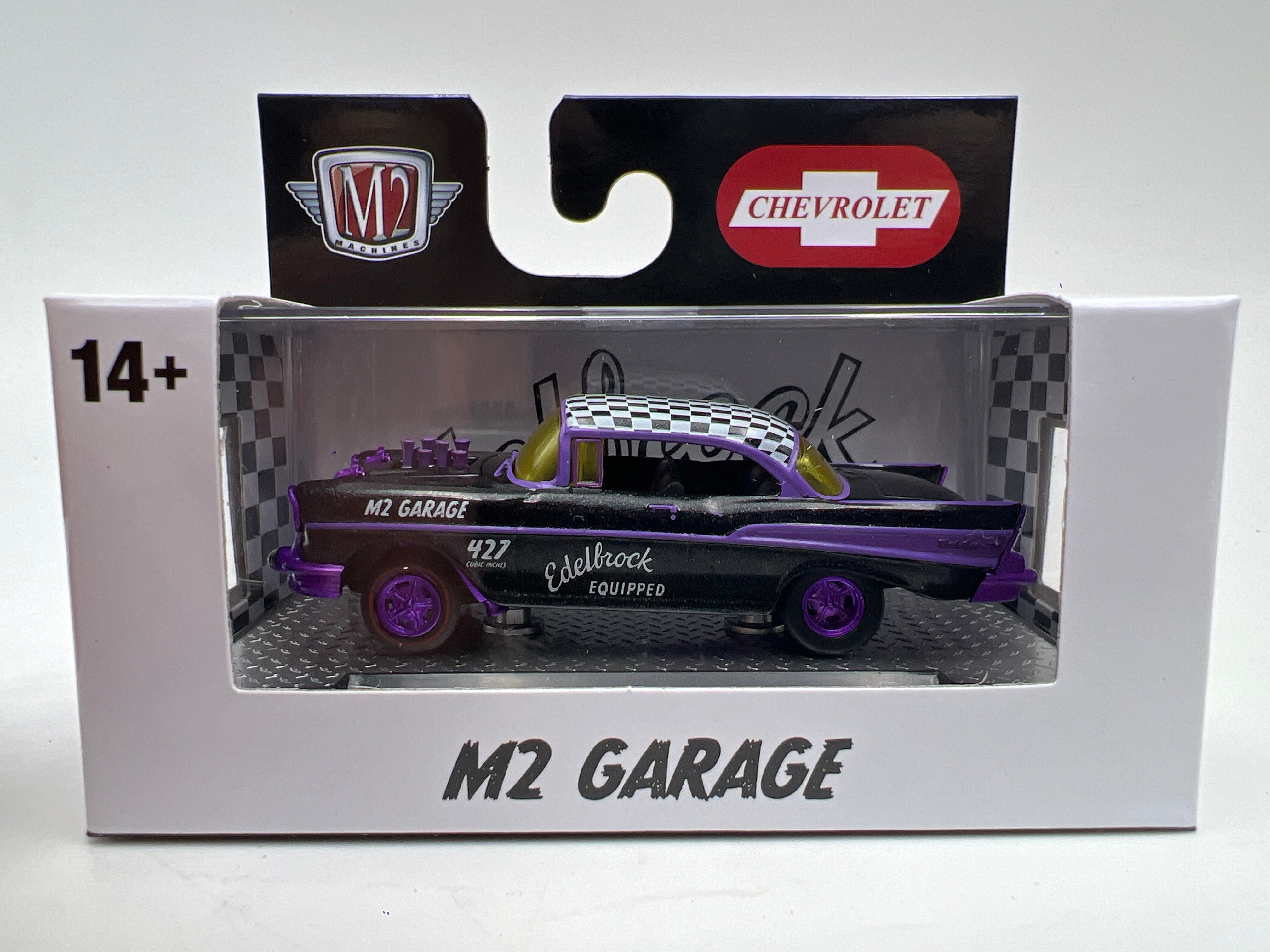 M2 Machines R94 CHASE 1957 Chevrolet Bel Air Gasser Edelbrock