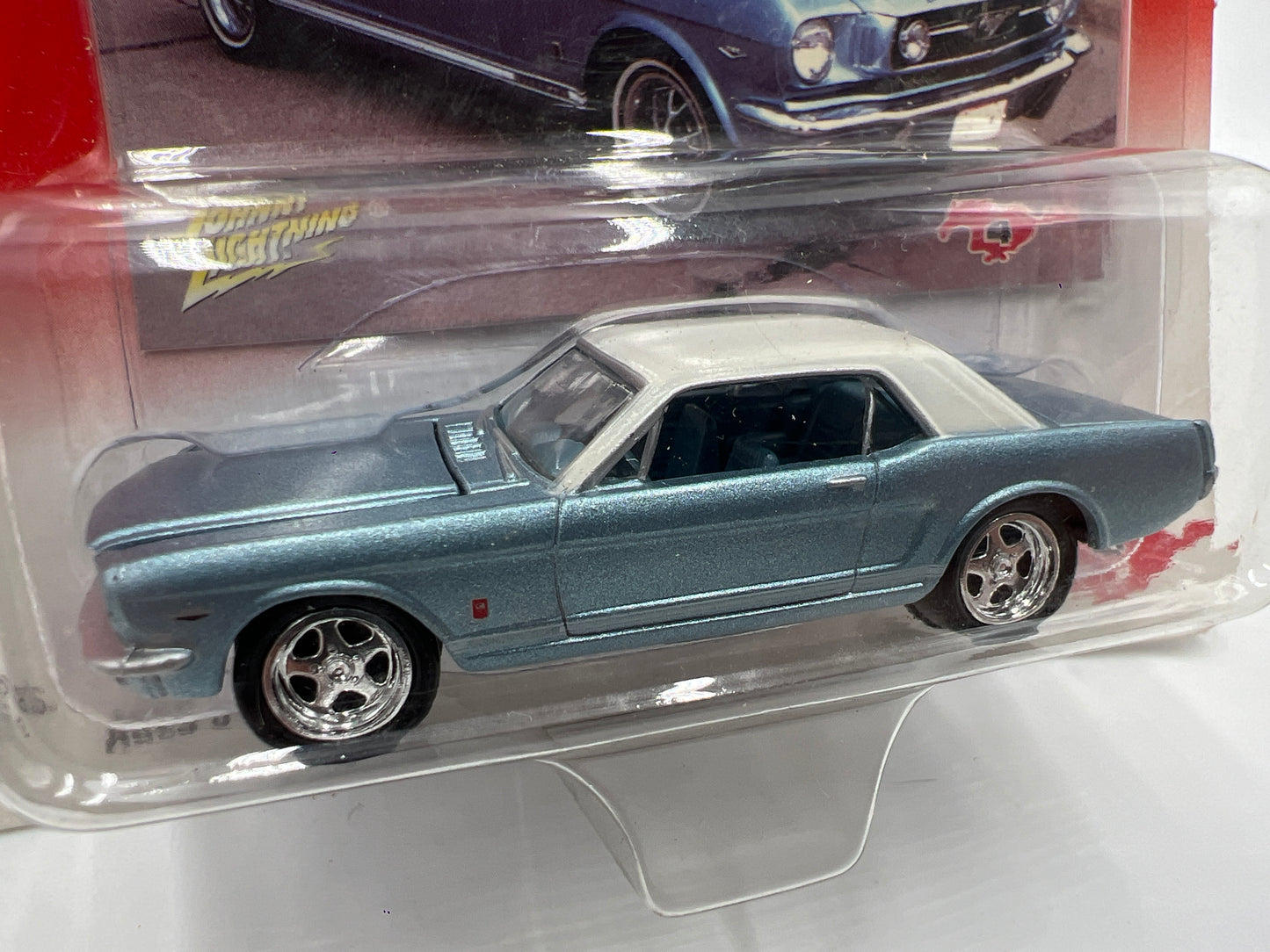Johnny Lightning Mustang Series #4 1966 Ford Mustang GT Blue 222C