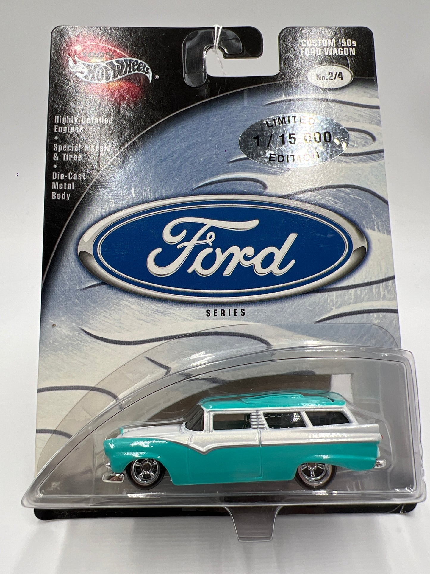 Hot Wheels Premium 100% Ford Series #2 Custom 50s Ford Wagon Blue/White 241B