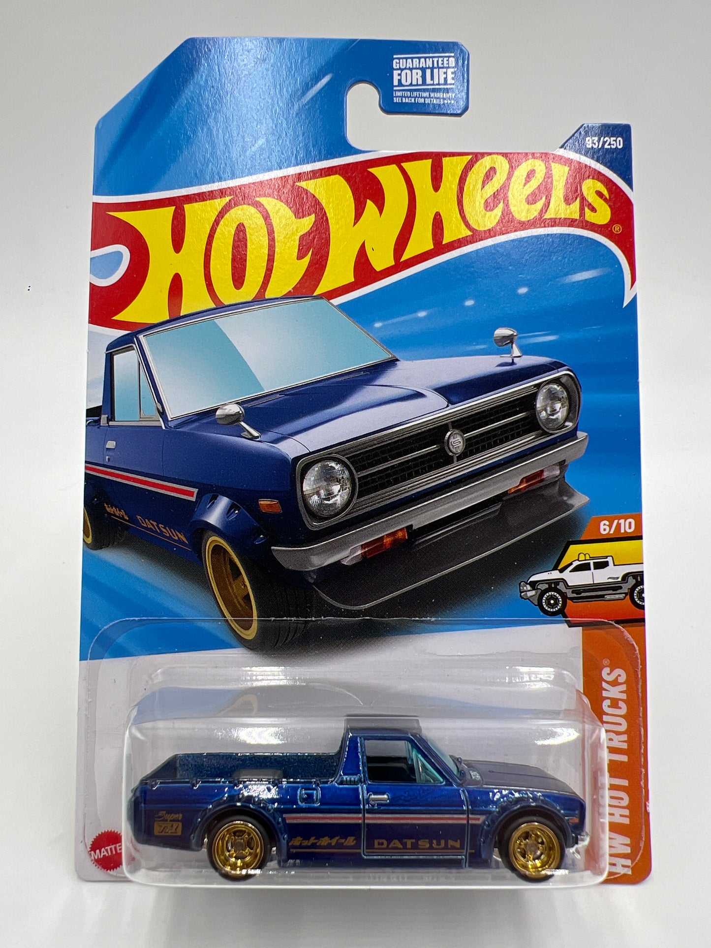 2025 Hot Wheels D Case Super Treasure Hunt #93 1975 Datsun Sunny Truck B120 Blue W/Protector